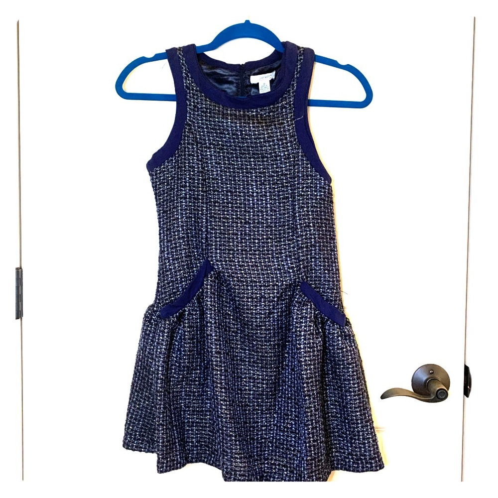 KC Parker navy tweed dress